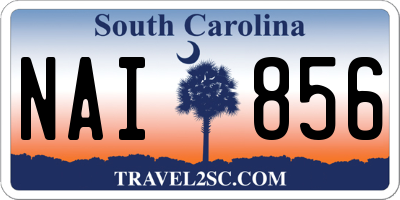 SC license plate NAI856