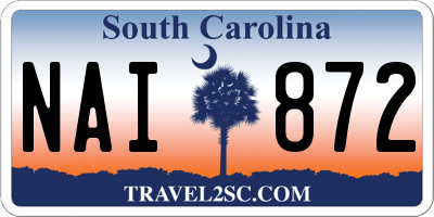 SC license plate NAI872