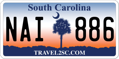 SC license plate NAI886