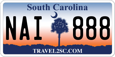 SC license plate NAI888