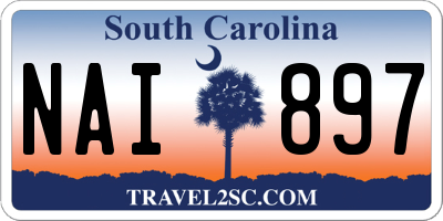 SC license plate NAI897