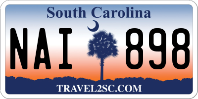 SC license plate NAI898