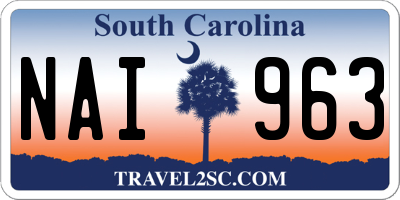 SC license plate NAI963