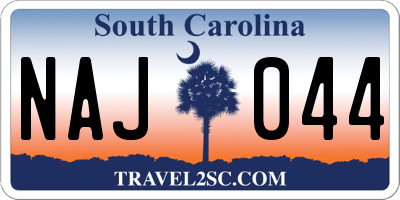 SC license plate NAJ044