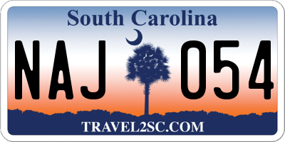 SC license plate NAJ054