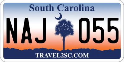 SC license plate NAJ055