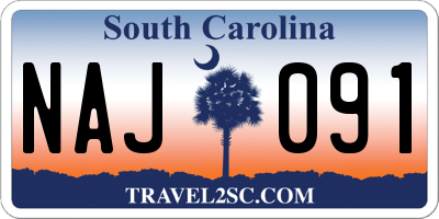 SC license plate NAJ091