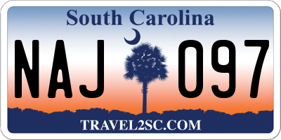 SC license plate NAJ097