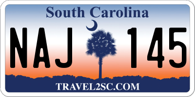 SC license plate NAJ145