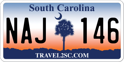 SC license plate NAJ146