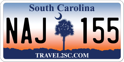 SC license plate NAJ155