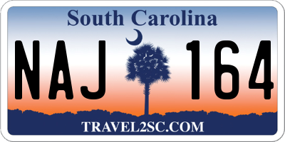 SC license plate NAJ164