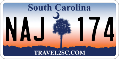 SC license plate NAJ174
