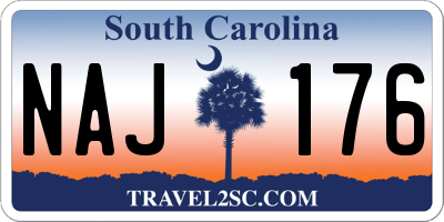 SC license plate NAJ176