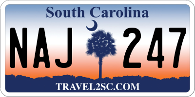 SC license plate NAJ247