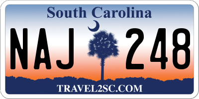 SC license plate NAJ248