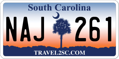 SC license plate NAJ261