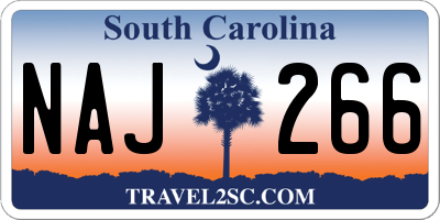 SC license plate NAJ266