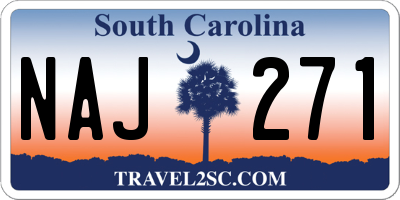 SC license plate NAJ271