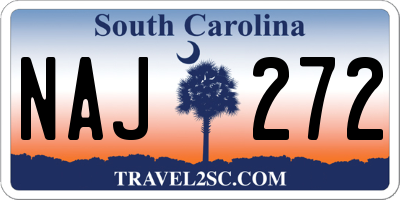 SC license plate NAJ272