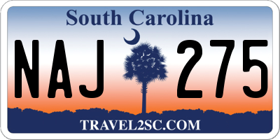 SC license plate NAJ275