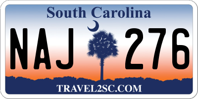 SC license plate NAJ276