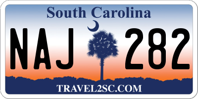 SC license plate NAJ282