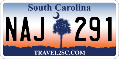 SC license plate NAJ291