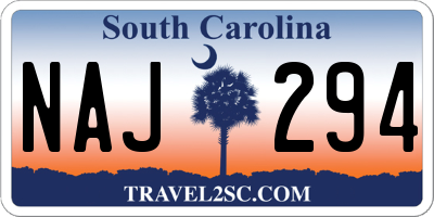 SC license plate NAJ294