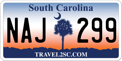 SC license plate NAJ299