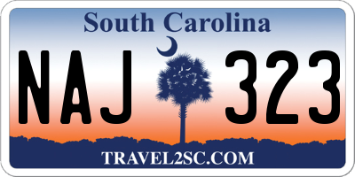 SC license plate NAJ323