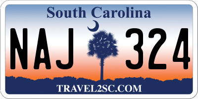 SC license plate NAJ324