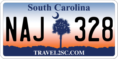 SC license plate NAJ328