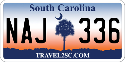 SC license plate NAJ336