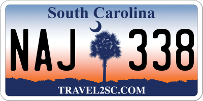 SC license plate NAJ338