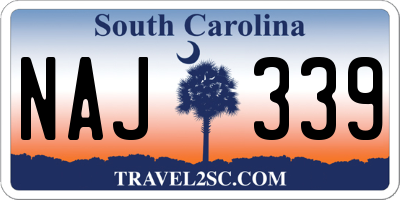 SC license plate NAJ339