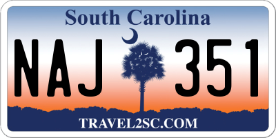SC license plate NAJ351