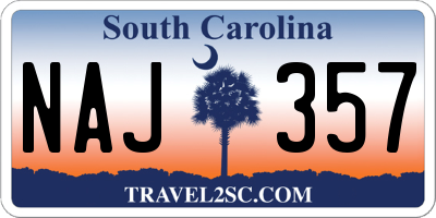 SC license plate NAJ357