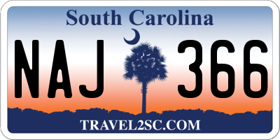 SC license plate NAJ366