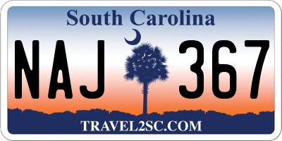 SC license plate NAJ367