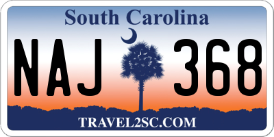 SC license plate NAJ368