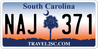 SC license plate NAJ371