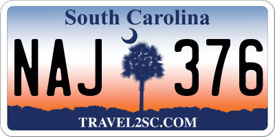 SC license plate NAJ376