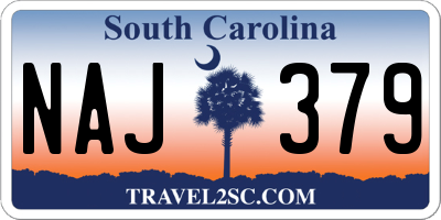 SC license plate NAJ379