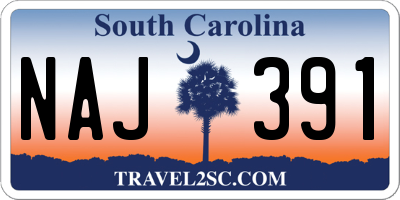 SC license plate NAJ391
