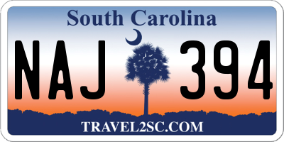 SC license plate NAJ394