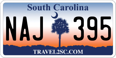 SC license plate NAJ395