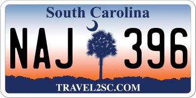 SC license plate NAJ396