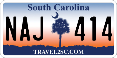 SC license plate NAJ414