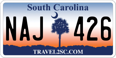 SC license plate NAJ426